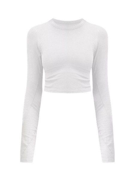 Hold Tight Straight-Hem Cropped Long-Sleeve Shirt | Women's Long Sleeve Shirts | lululemon | Lululemon (US)