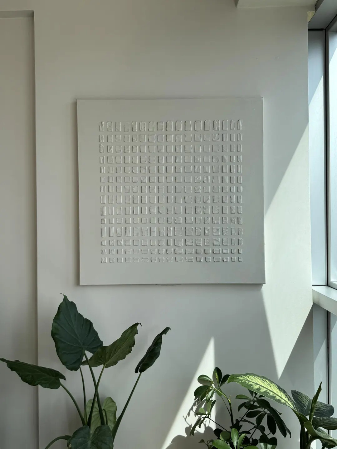 Pure Beige Textured Wall Art Minimalist 3D Plaster Painting Creamy Neutral Art for Living Room La... | Etsy (US)