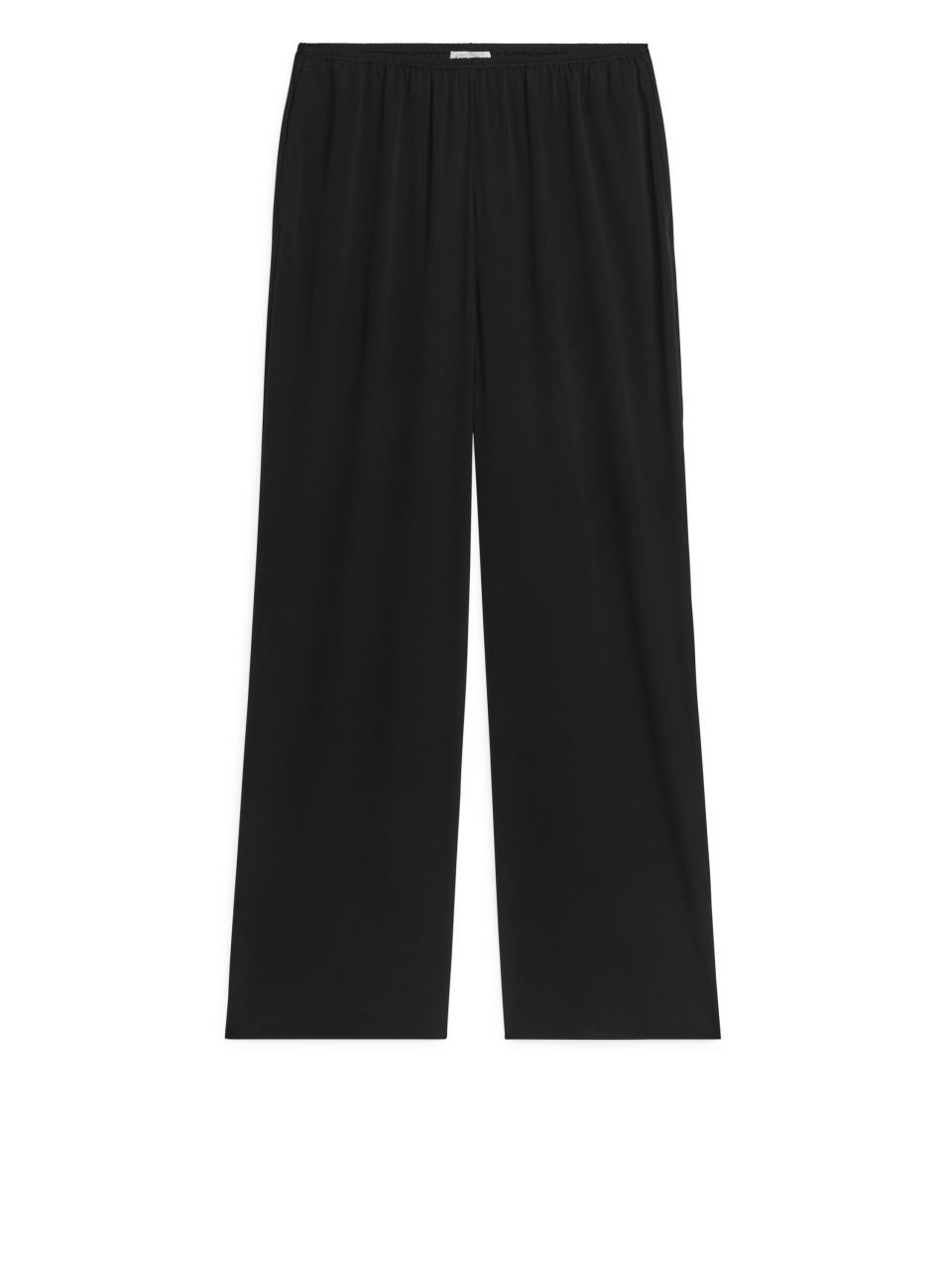 Silk Trousers - Black | ARKET (US&UK)