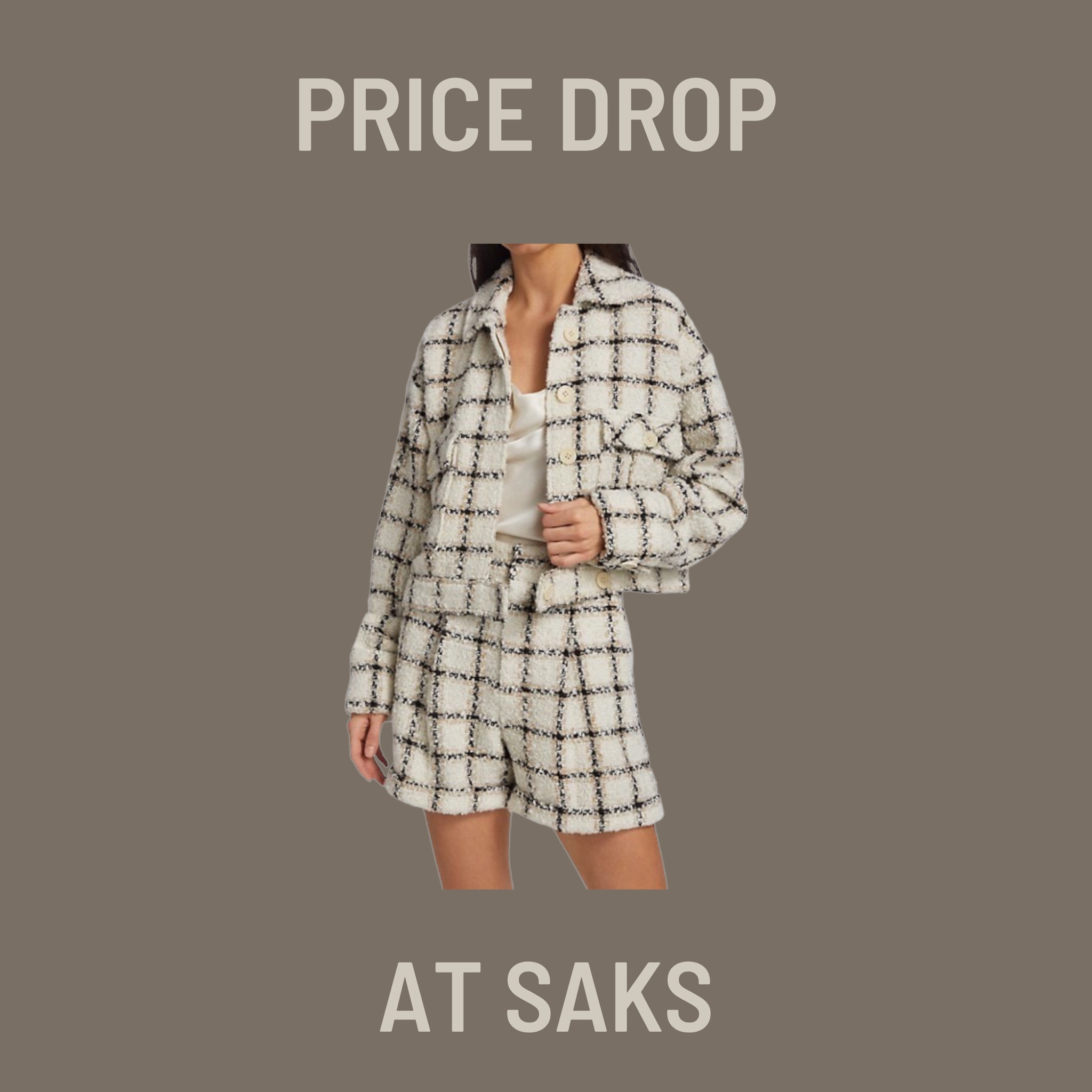 ANINE BING Tweed Jacket & Shorts set on SALE at SAKS 🤌 so versatile for fall - would be perfect for thanksgiving with boots

#LTKsalealert #LTKstyletip #LTKHoliday