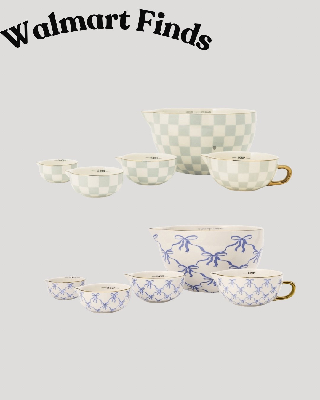 These Walmart mixing bowl dish sets from thyme and table are so beautiful! I love both prints so much! They go out of stock so fast so run! 

#LTKHome