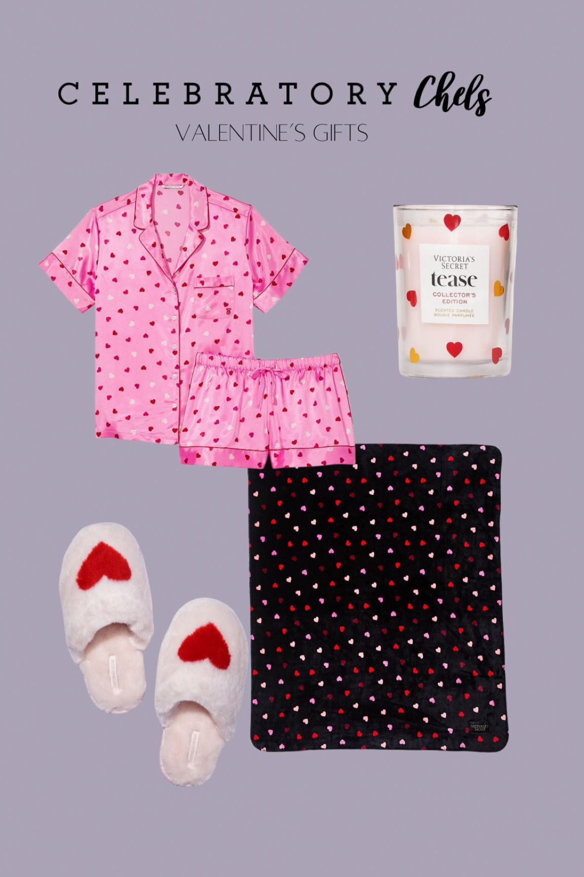 Valentines day
Valentines gifts 
Valentine’s Day pajamas
Heart slippers
Heart blanket 
Scented candle 

#LTKGiftGuide #LTKSeasonal #LTKunder100