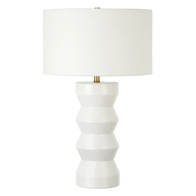 Evelyn&Zoe Carlin 27" Tall Ceramic Table Lamp with Fabric Shade | Walmart (US)