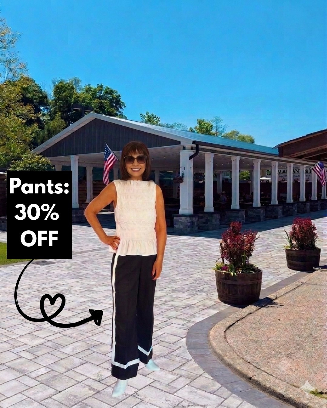 SALE at WHBM ‼️ 30% off your top favorites ‼️ Puckered top runs TTS - If you are between sizes on the Pants size down - Pants sold in Petite….

#LTKootd #LTKSaleAlert #LTKPetite