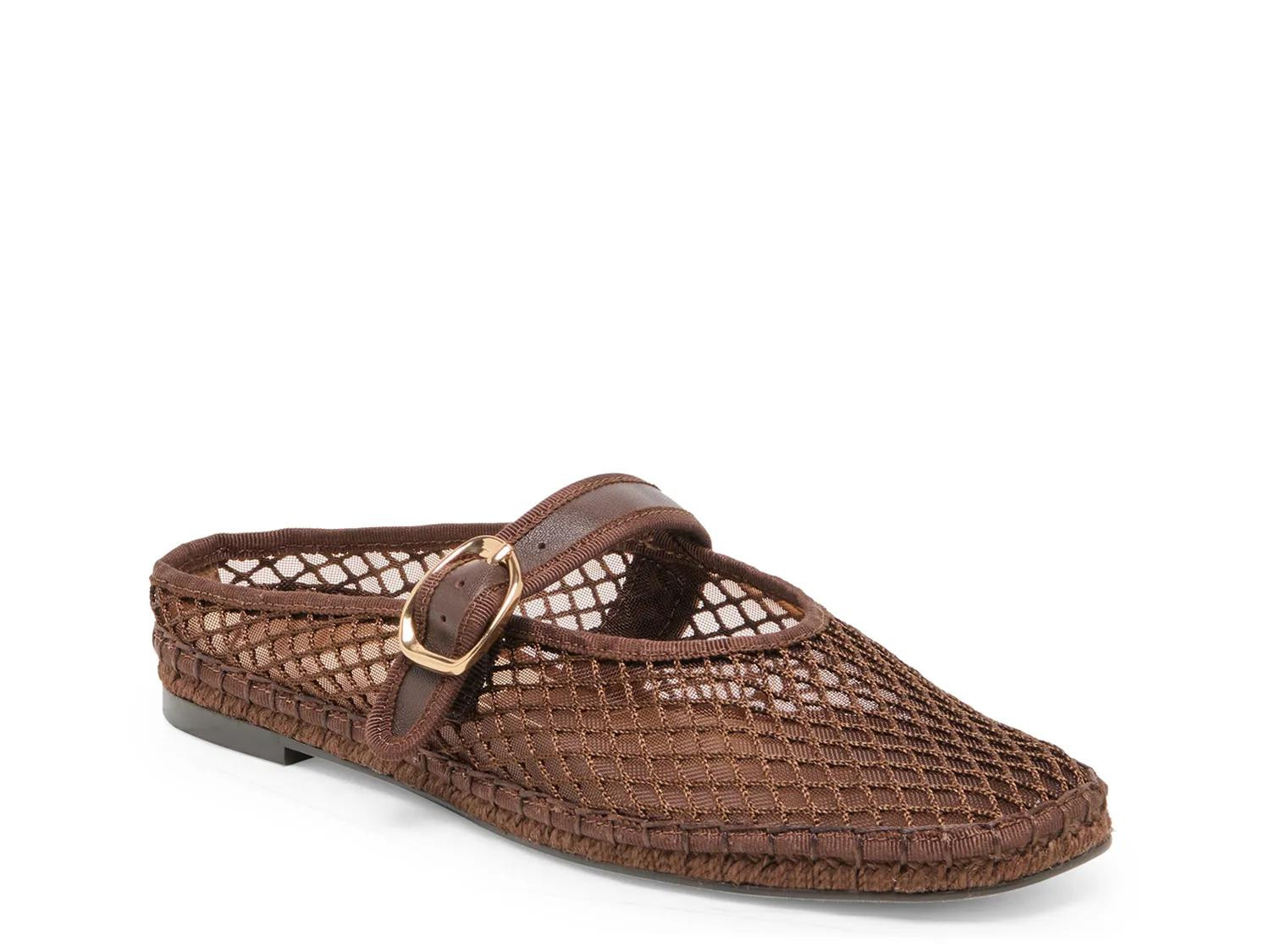 Dolce Vita Milie Flat | Women's | Chocolate Brown Woven | Size 7.5 | Flats | Mary Jane | DSW