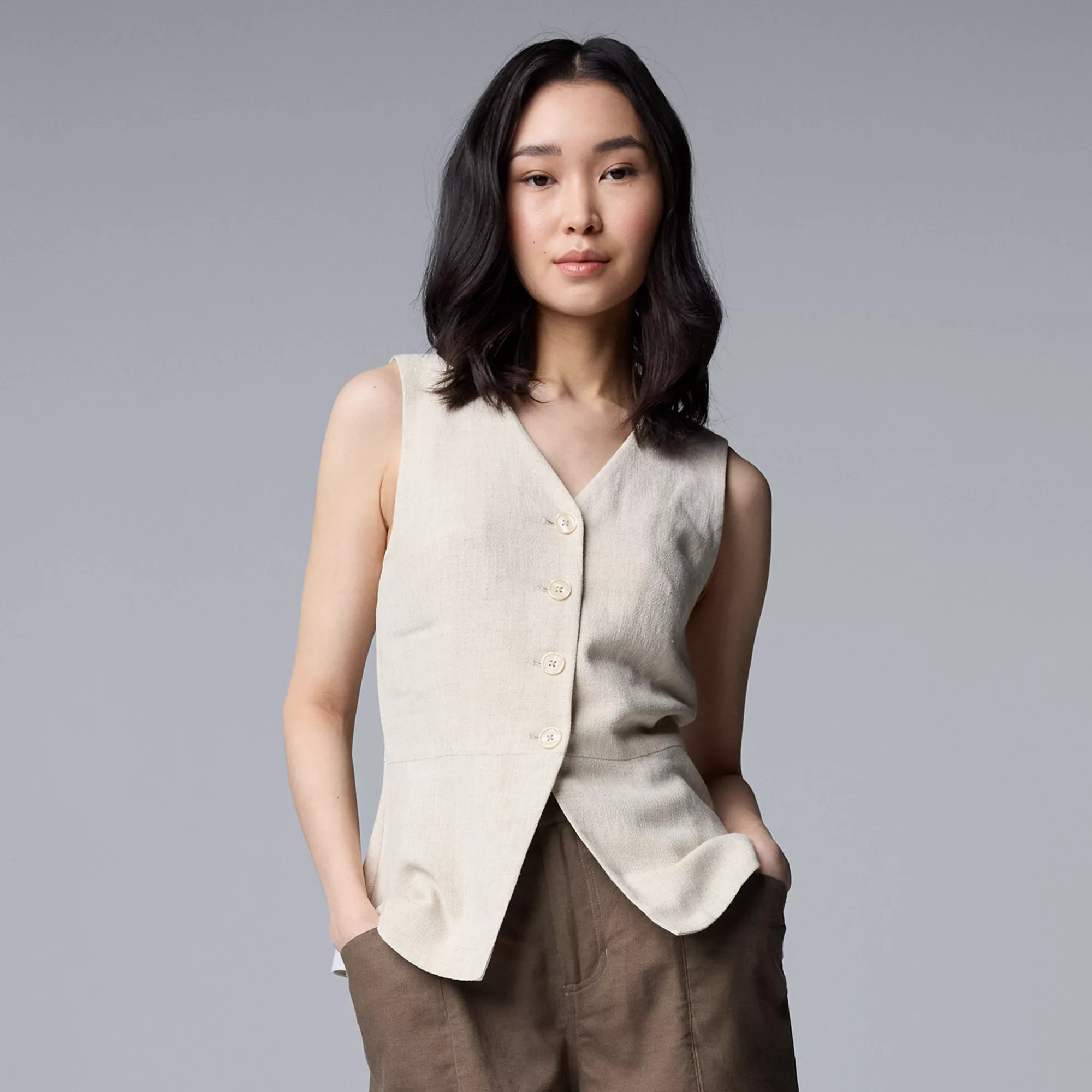 Women's Simply Vera Vera Wang V-Neck Vest Top | Kohl's