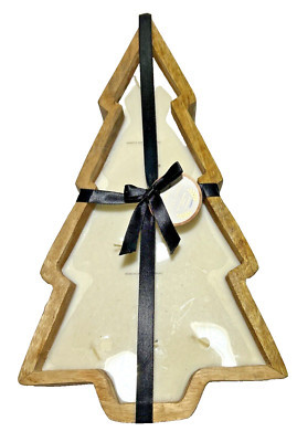 Aldi Viral 2024 Huntington Home Wood Holiday Tree 7-Wick Candle Spiced Cider NEW | eBay US