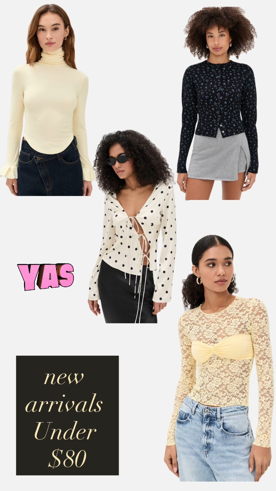Cute tops for $80 and under — daily edit cover from Found by Em