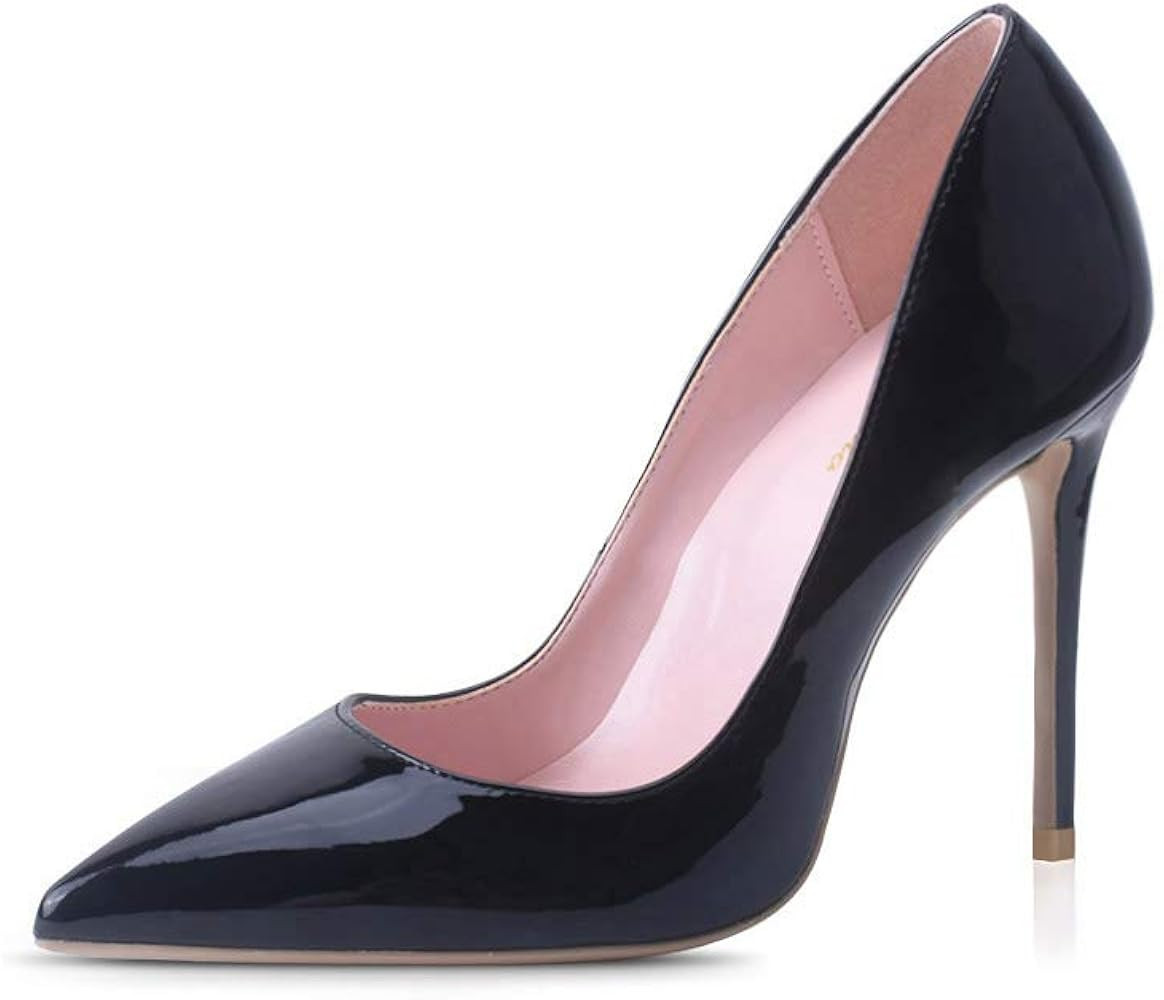 Elisabet Tang High Heels, Women Pumps Shoes 3.94 inch/10cm Pointed Toe Stiletto Sexy Prom Club He... | Amazon (US)