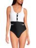 Colorblock Ribbed One-Piece Swimsuit | Saks Fifth Avenue OFF 5TH