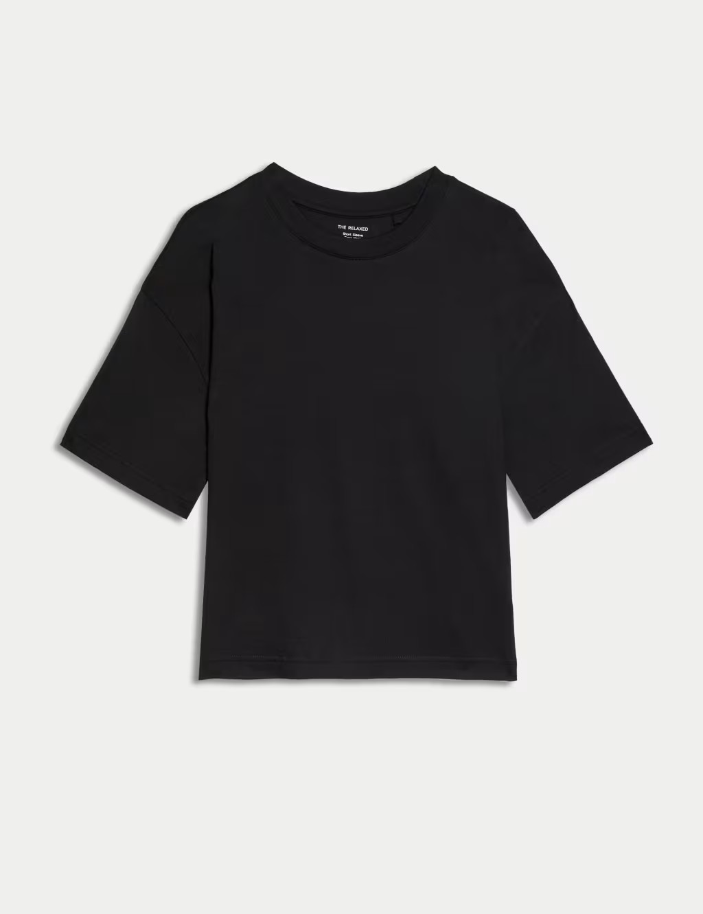 Pure Cotton Crew Neck Boxy T-Shirt | Marks & Spencer (UK)