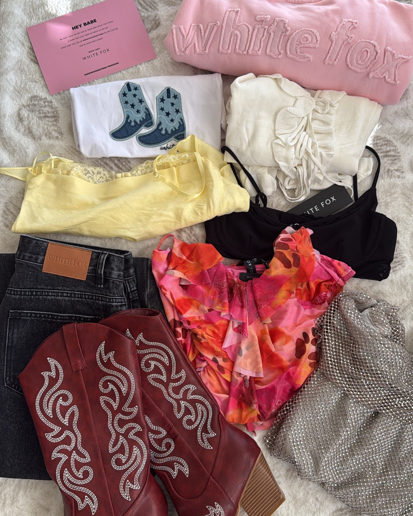 EVERYTHING from white fox!! code UWFMIA for $$ off!