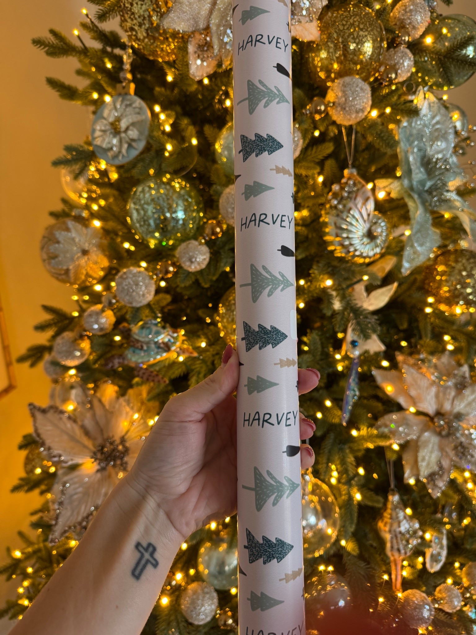 Personalized wrapping paper!!! Received 3 days after placing order 🙌🏼🙌🏼

#LTKHoliday #LTKmomlife