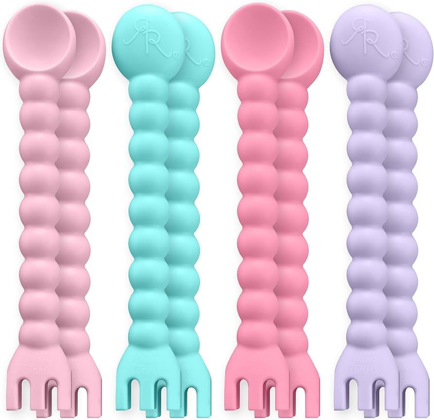 Ryan & Rose Cutie Tensils Baby Spoon and Fork (Cupcake, 8 Pack) | Amazon (US)