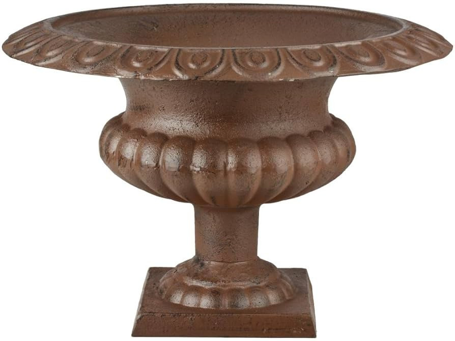 Esschert Design XH70 Cast Iron French Urn Planter, Large, Antique Brown | Amazon (US)