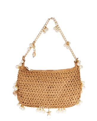 AQUA Seashell Raffia Shoulder Bag - 100% Exclusive Back to results -  Handbags - Bloomingdale's | Bloomingdale's (US)