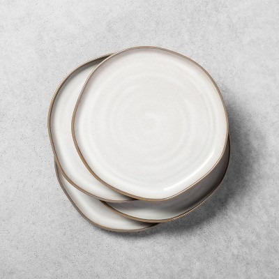 8" 4pk Stoneware Reactive Glaze Salad Plate Set Gray - Hearth & Hand™ with Magnolia: Dishwasher & Microwave Safe | Target
