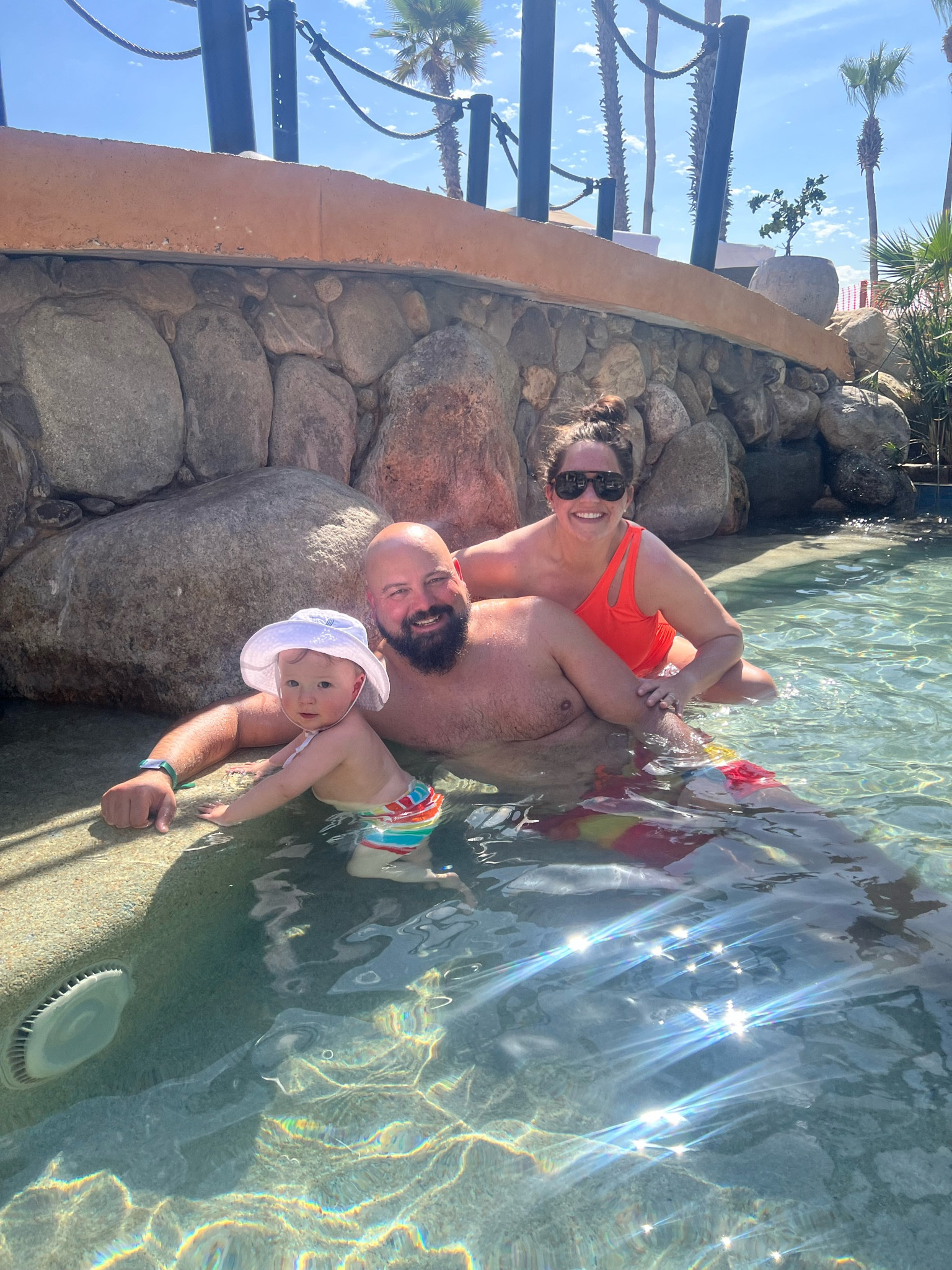 Day one looks!! 

Me - true to size. Adjusted strap! 
Deker - true to size 
Derek - true to size though he says he wishes he would have sized up  

#LTKTravel #LTKFamily #LTKSwim