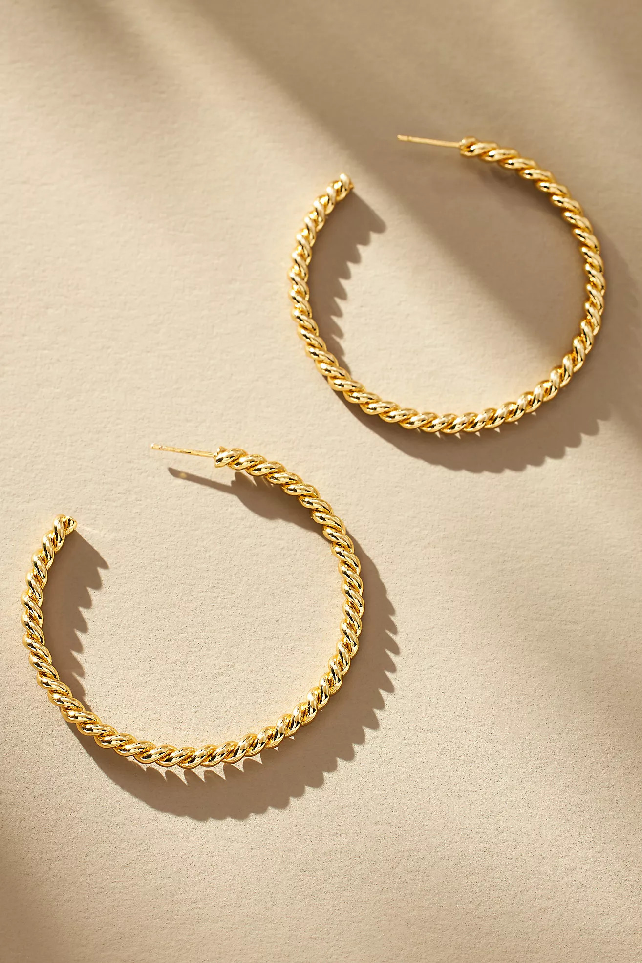 Large Rope Hoop Earrings | Anthropologie (US)