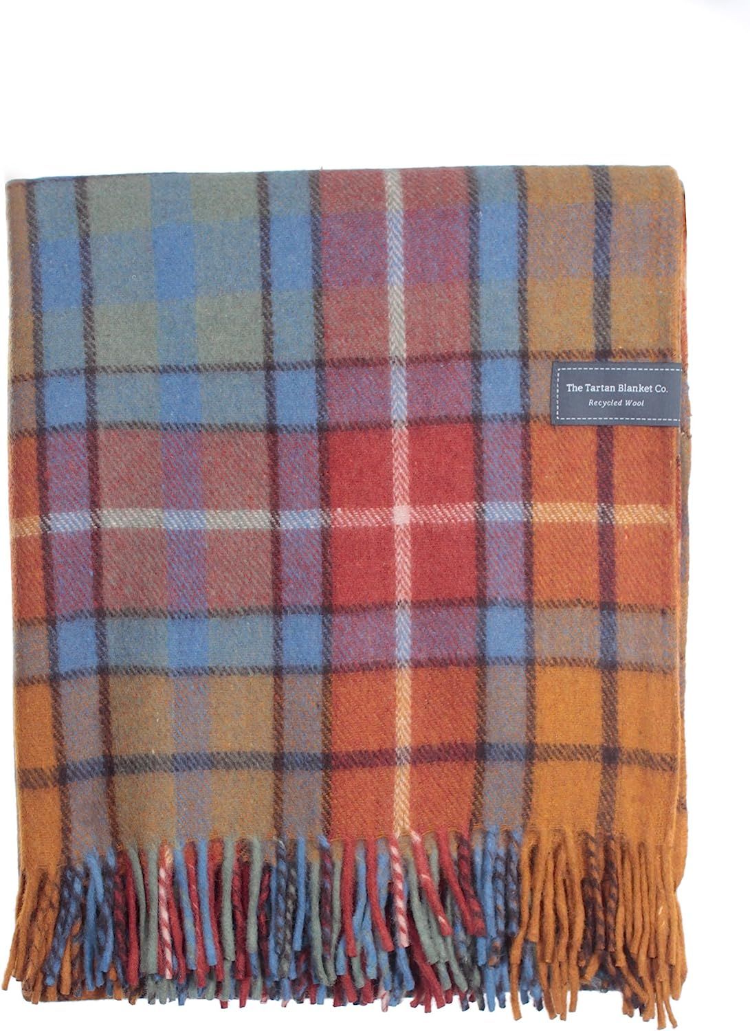 The Tartan Blanket Co. Recycled Wool Blanket Buchanan Antique Tartan (59" x 75") | Amazon (US)