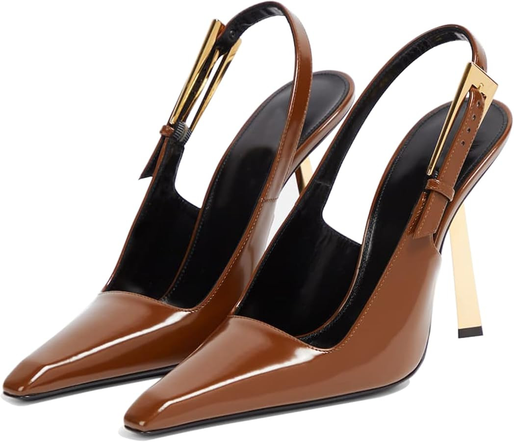 Vertundy Women's Stiletto Slingback Heels Closed Pointed Toe Party Dress Pumps | Amazon (US)