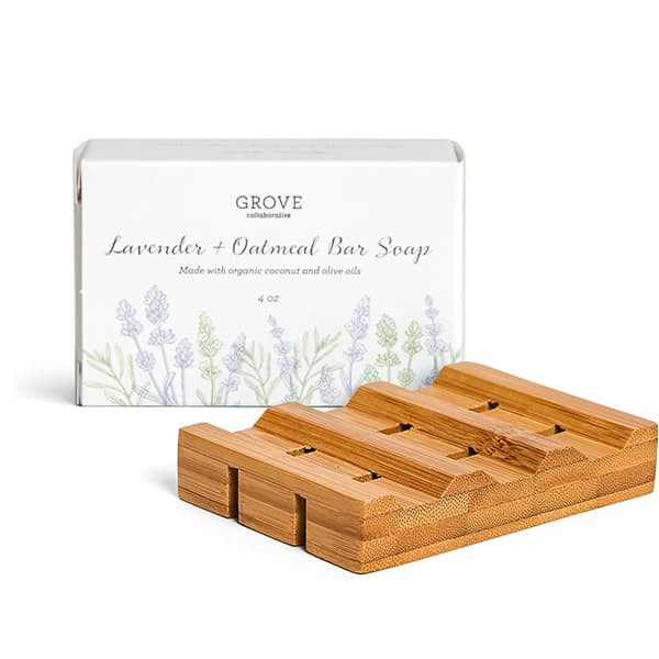 Grove Co. - Bamboo Soap Saver & Bar Soap Set - Lavender | Grove