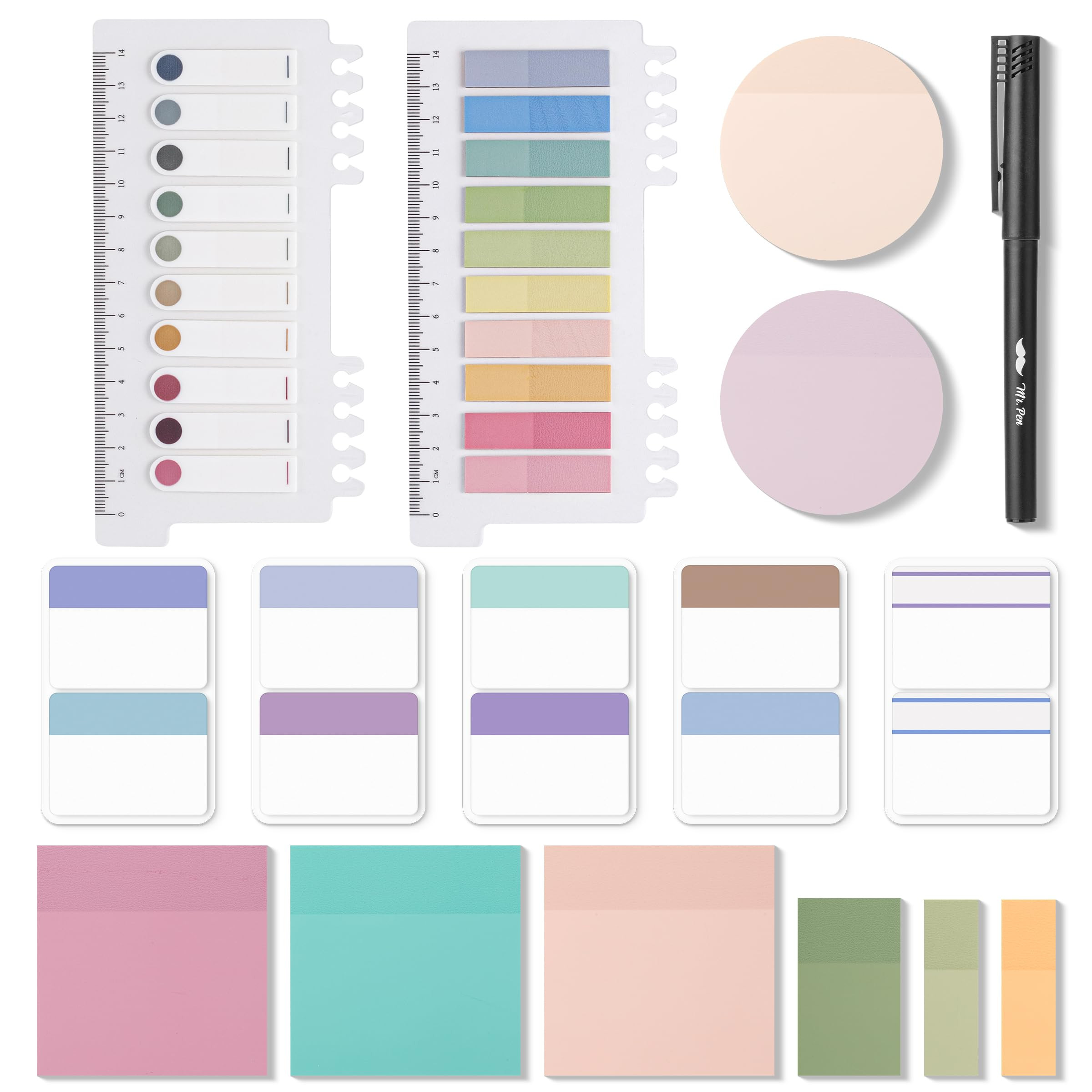 Mr. Pen- Transparent Sticky Notes Set, 1000 Sheets, Transparent Sticky Notes Tabs with Marker Pen... | Amazon (US)