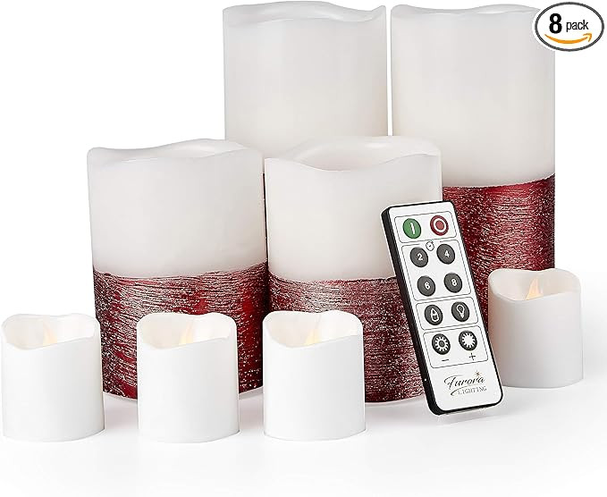 Furora LIGHTING LED Flameless Candles with Remote – Battery-Operated Flameless Candles Bulk Set... | Amazon (US)