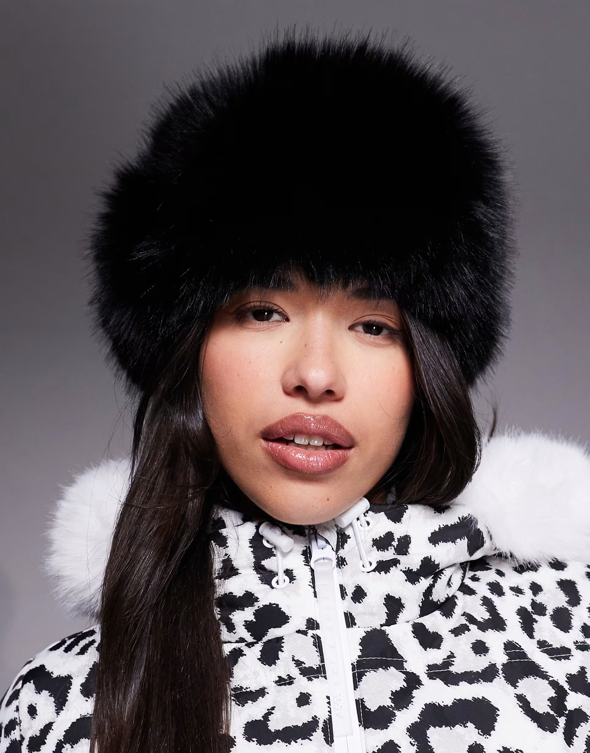 ASOS 4505 ski faux fur headband in black | ASOS (Global)