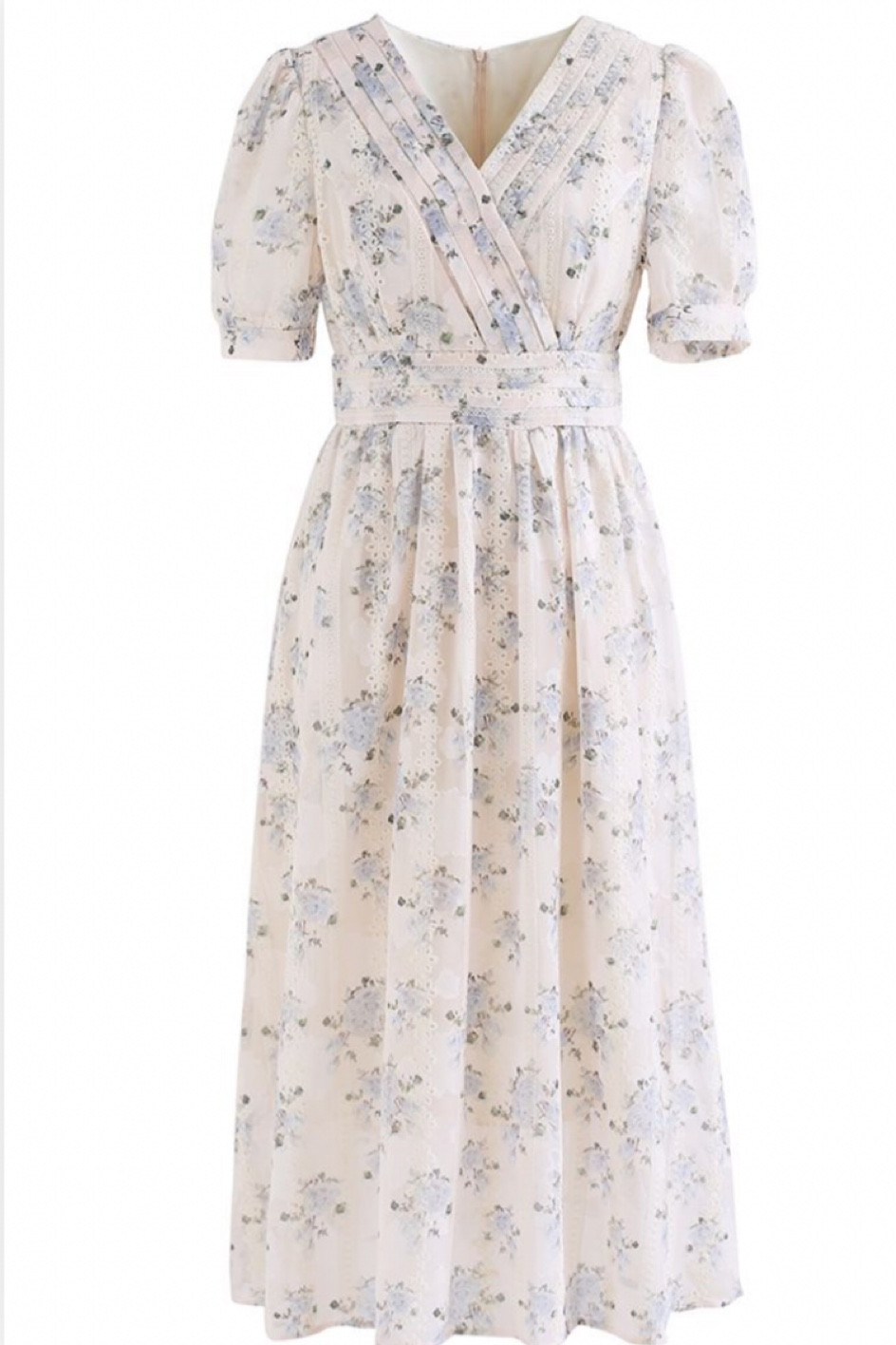 White and blue floral summer midi dress

#LTKSeasonal #LTKunder100 #LTKstyletip