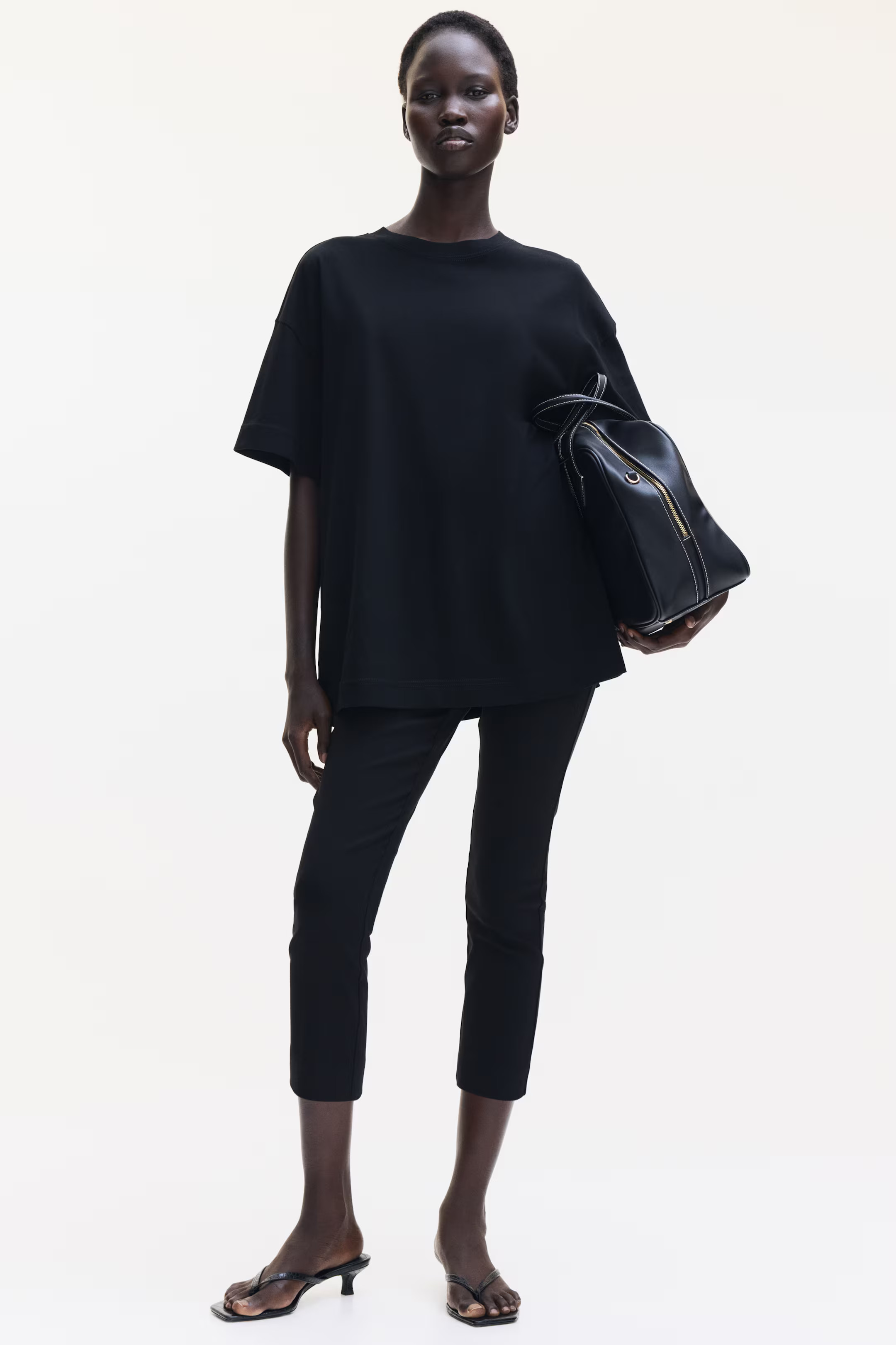 Camiseta oversize - Negro - MUJER | H&M ES | H&M (FR, IT, ES, PT, BE)