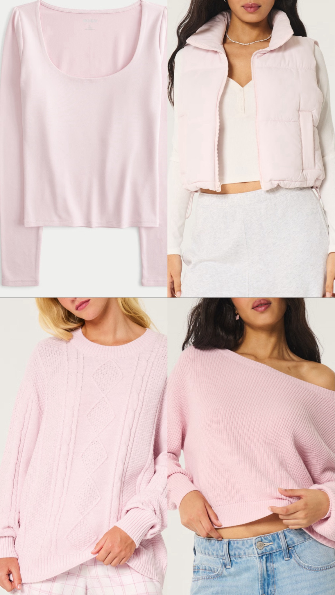 NEW pink fall staples from Hollister! I wear a size XXL 🎀

#LTKFindsUnder50 #LTKFallSale #LTKSeasonal