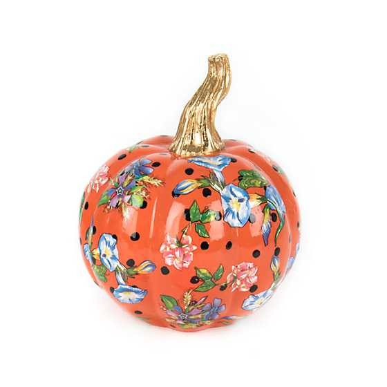 Flower Market Pumpkin - Mini - Orange | MacKenzie-Childs