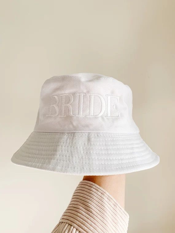 Bride Bucket Hat | Bride Hat | Bride Cap | Bride Summer Hat | Honeymoon Hat | Bachelorette Hat | ... | Etsy (US)