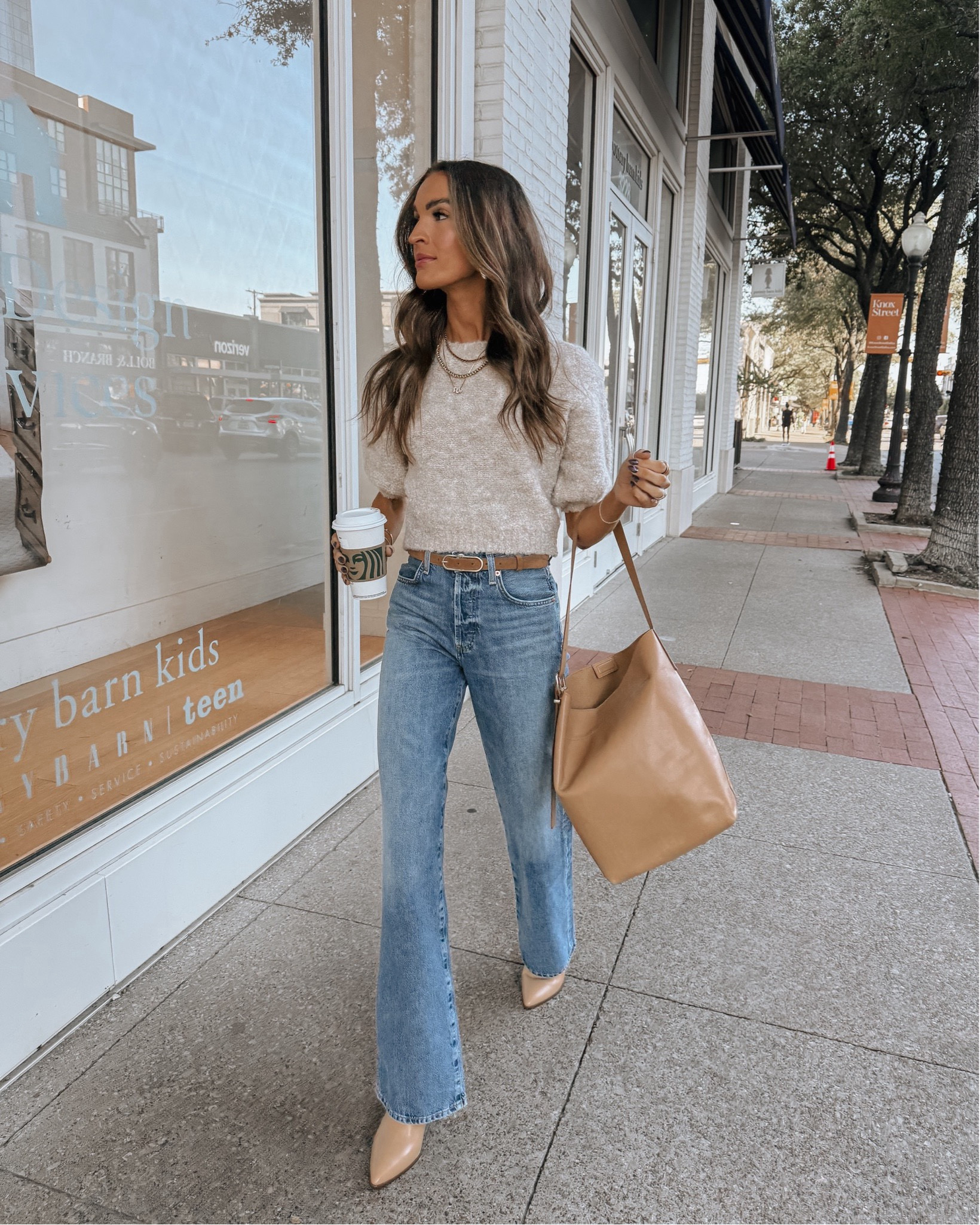 jeans + booties both on sale! some of my fave neutral booties are marked down from $199 to $70 🤯 

#LTKCyberWeek #LTKShoeCrush #LTKFindsUnder100
