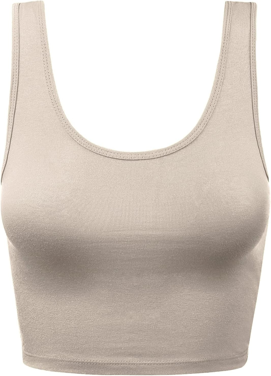 Women's Lingerie Camisole Crop Tank Cotton Racerback Sleeveless Slim Fit Tops | Amazon (US)