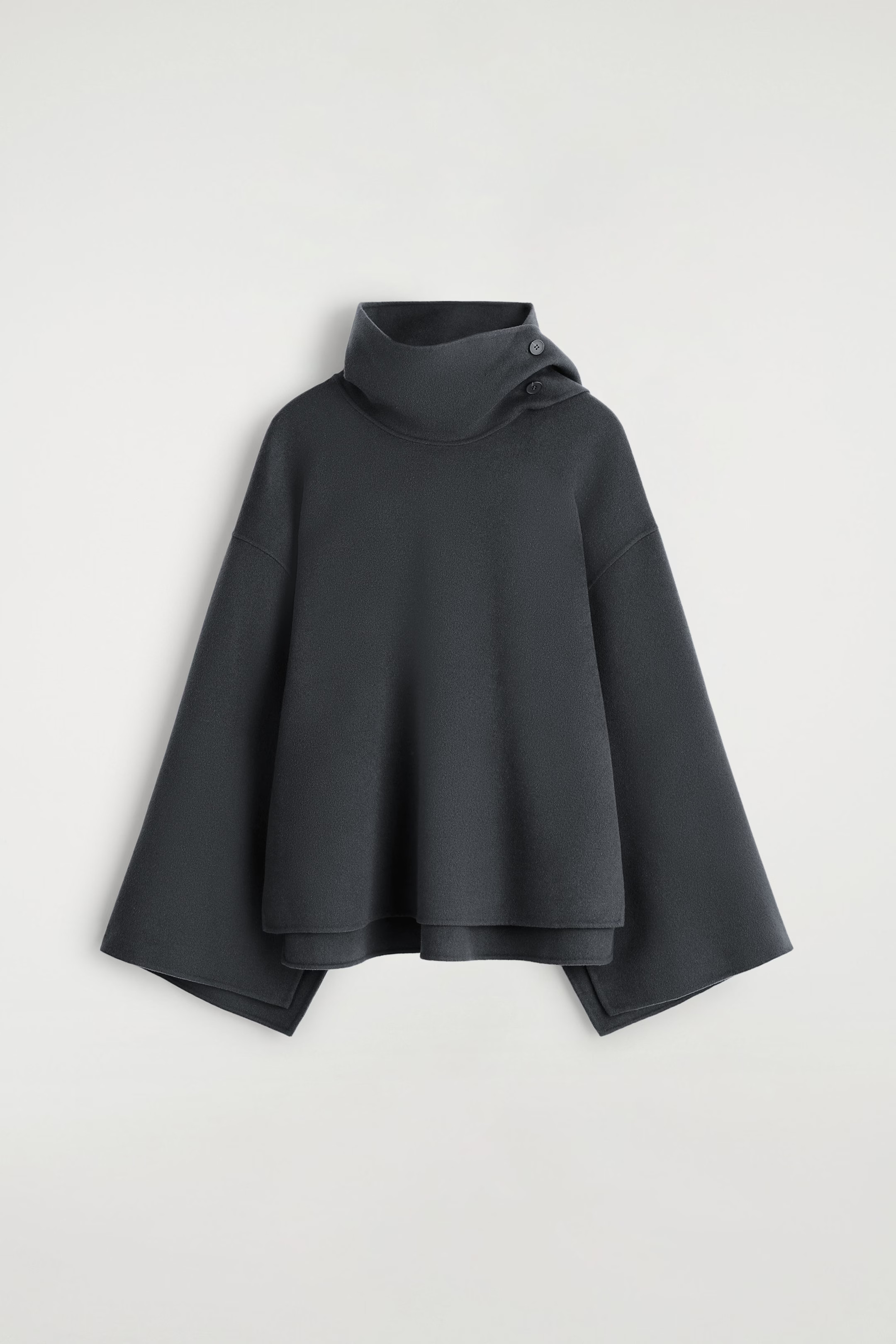 DOUBLE-FACED WOOL CAPE - STEEL | COS | COS (EU)
