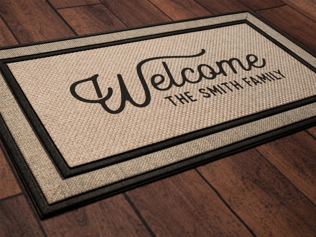 Welcome Family Name Door Mat, Housewarming Gift, Wedding Gift Ideas, Personalized Doormat, Last N... | Etsy (US)