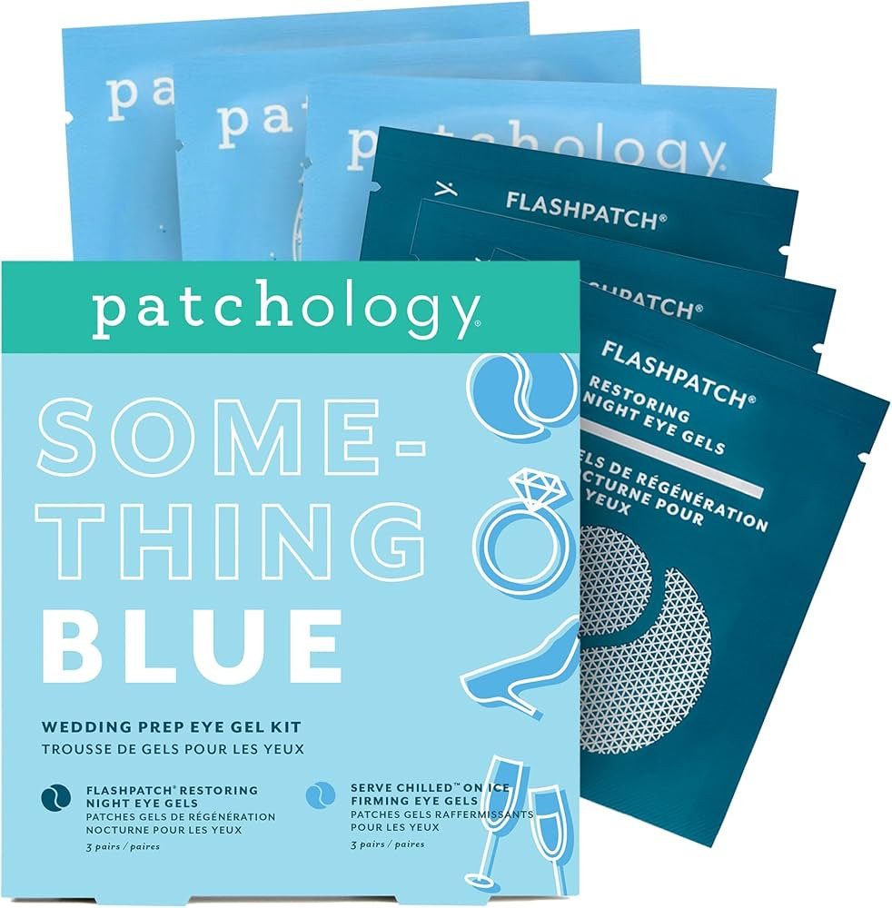 Patchology Bridal Shower Gift Box – Something Blue Cooling Under Eye Patches for Brides & Bride... | Amazon (US)