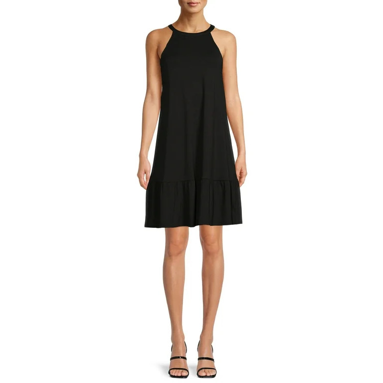 Time and Tru Women's Knit Halter Dress | Walmart (US)