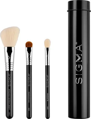 Sigma Beauty Essential Trio Black Travel Size Brush Set | Nordstrom | Nordstrom