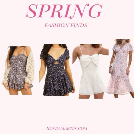 Spring dresses, spring rompers, spring fashion, floral dresses, wedding dresses, 

#LTKSeasonal #LTKmidsize #LTKtravel