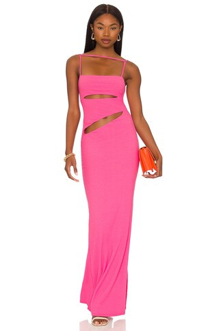 Camila Coelho Hayley Maxi Dress in Hot Pink from Revolve.com | Revolve Clothing (Global)