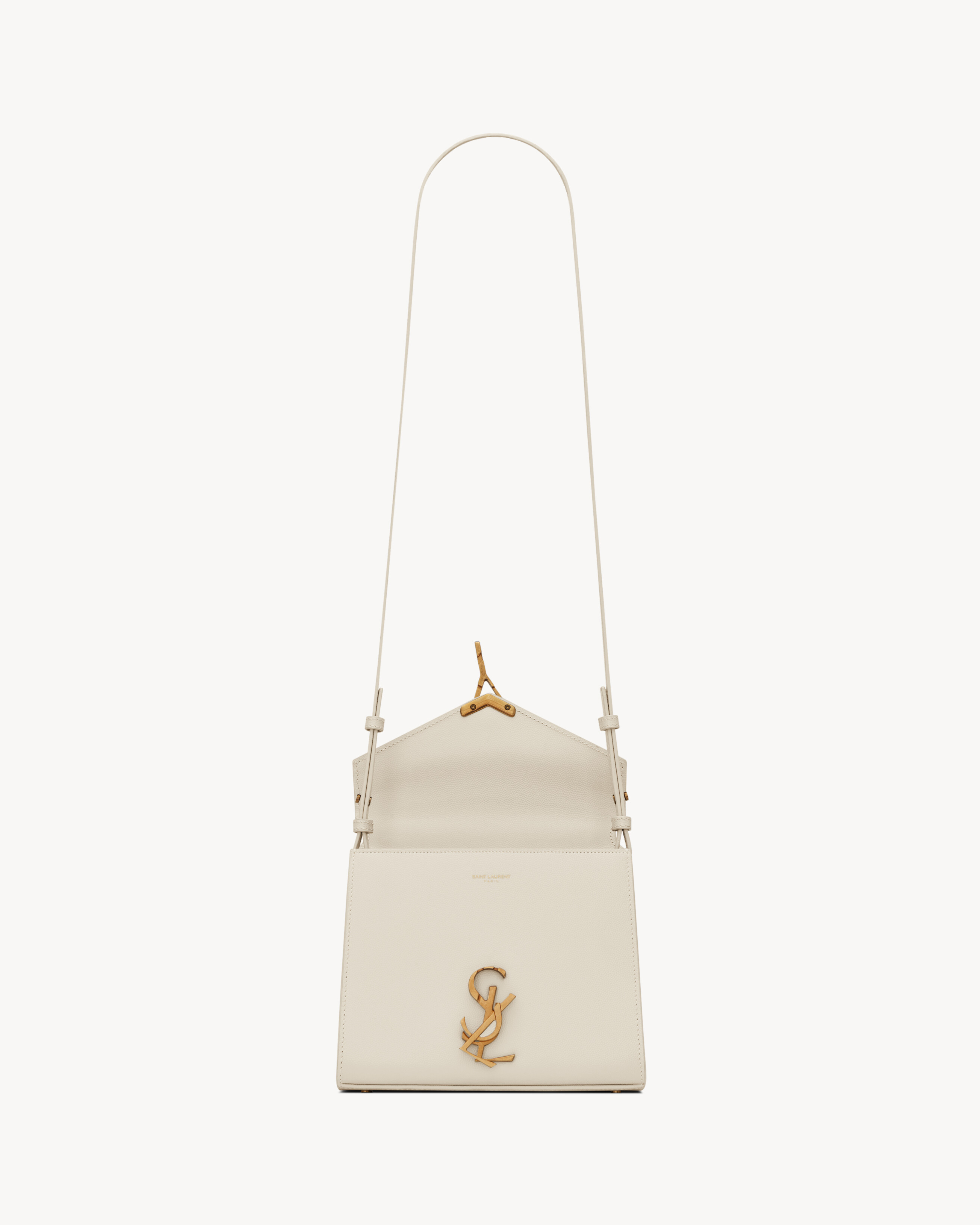 CASSANDRA Mini top handle bag in grain de poudre embossed leather | Saint Laurent Inc. (Global)