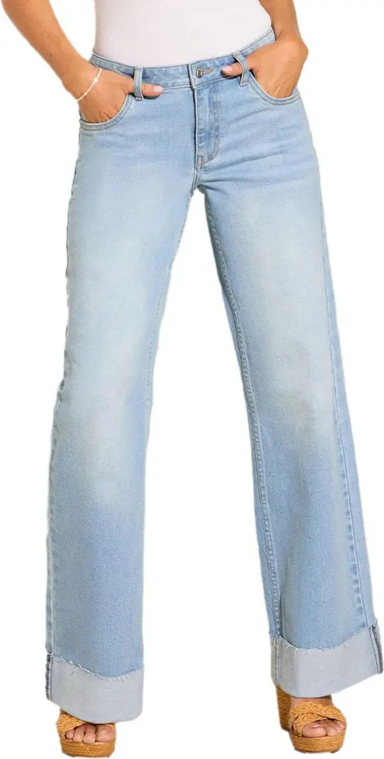 Turn Up Wide Leg Jeans | Nordstrom