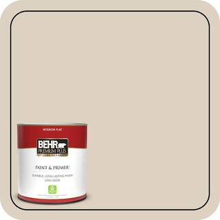 1 qt. #PPU7-10 Roman Plaster Flat Low Odor Interior Paint & Primer | The Home Depot