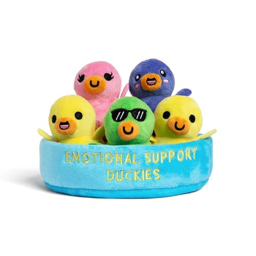 Emotional Support Pals Duckies by Relatable - Cute Stuffed Animals, Squishy Toys and Plushies, Back to School Gift Ideas and Desk Decor for All Ages - Includes 5 Plushies with Plush Carrying Basket | Amazon (US)