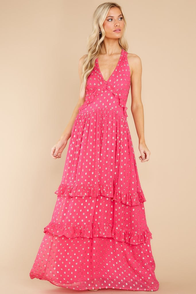 Feelings Of Love Magenta Maxi Dress | Red Dress 