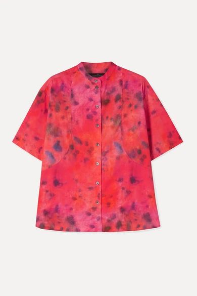 Tie-dyed cotton-poplin shirt | NET-A-PORTER (US)