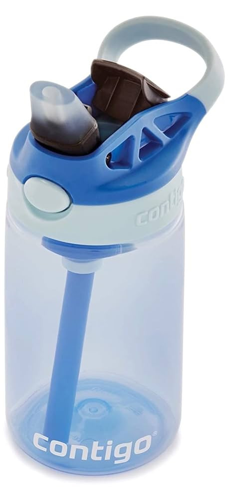 Contigo Kids Straw Water Bottle with AUTOSPOUT Lid, 14oz, Cotton Candy | Amazon (US)